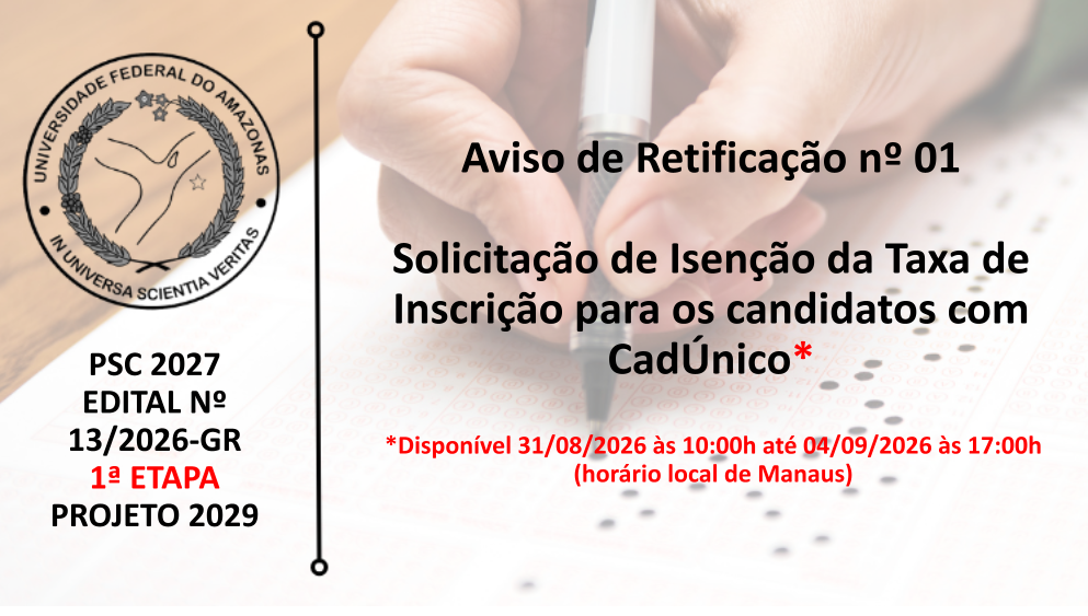 Edital 13/2026 - 1ª ETAPA - PROJETO 2029