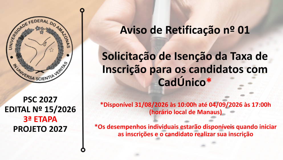 Edital 15/2026 - 3ª ETAPA - PROJETO 2027
